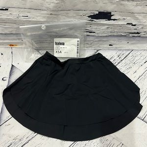 NWT BLACK BALERA HIGH LOW BALLET DANCE SKIRT XS XSA